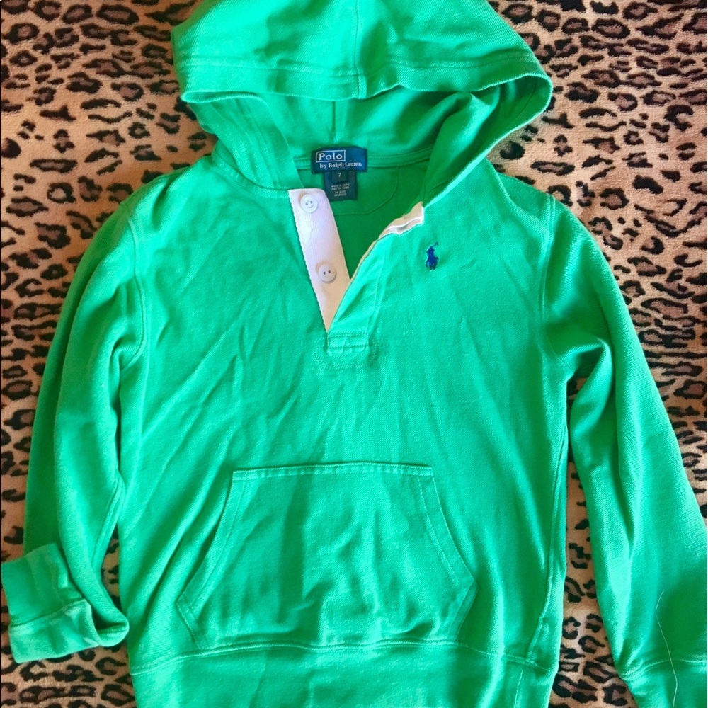 Polo by Ralph Lauren Bright Green Kids Hoodie